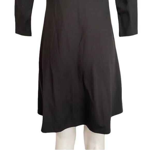 BB Dakota Little Black Dress Skater Style Skirt Open Back Dress Size XS - Picture 8 of 10